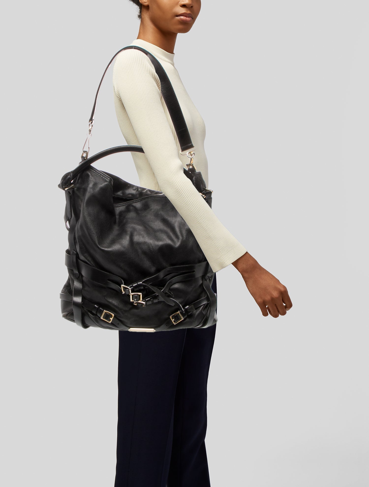 Burberry Leather Shoulder Bag