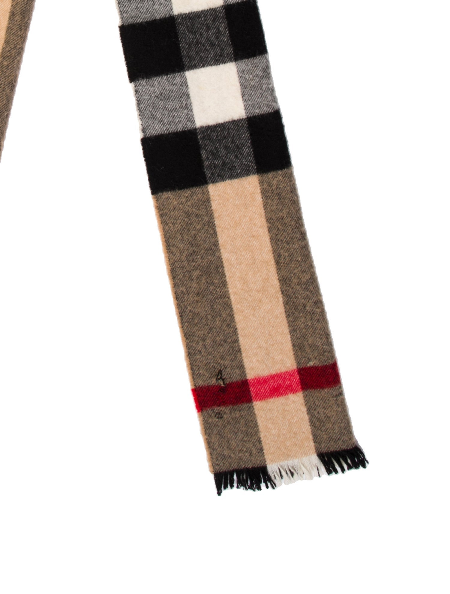 Burberry Cashmere House Check Pattern Scarf