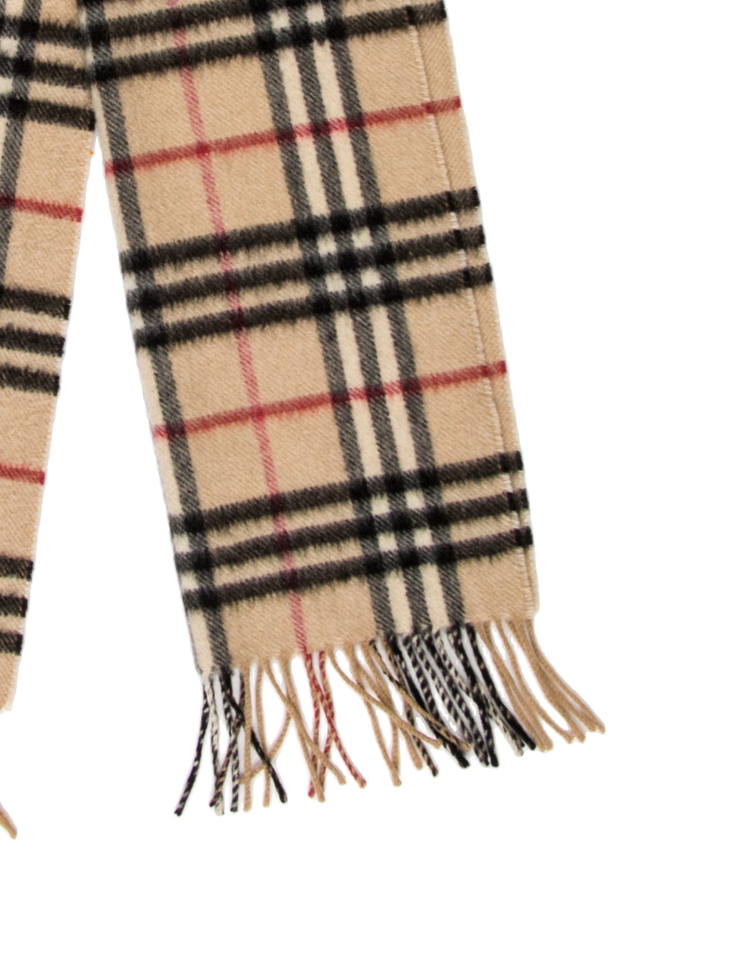 Burberry Cashmere Nova Check Pattern Scarf