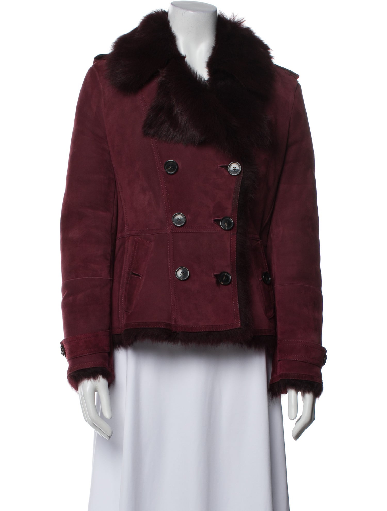 Burberry London Shearling Fur Jacket
