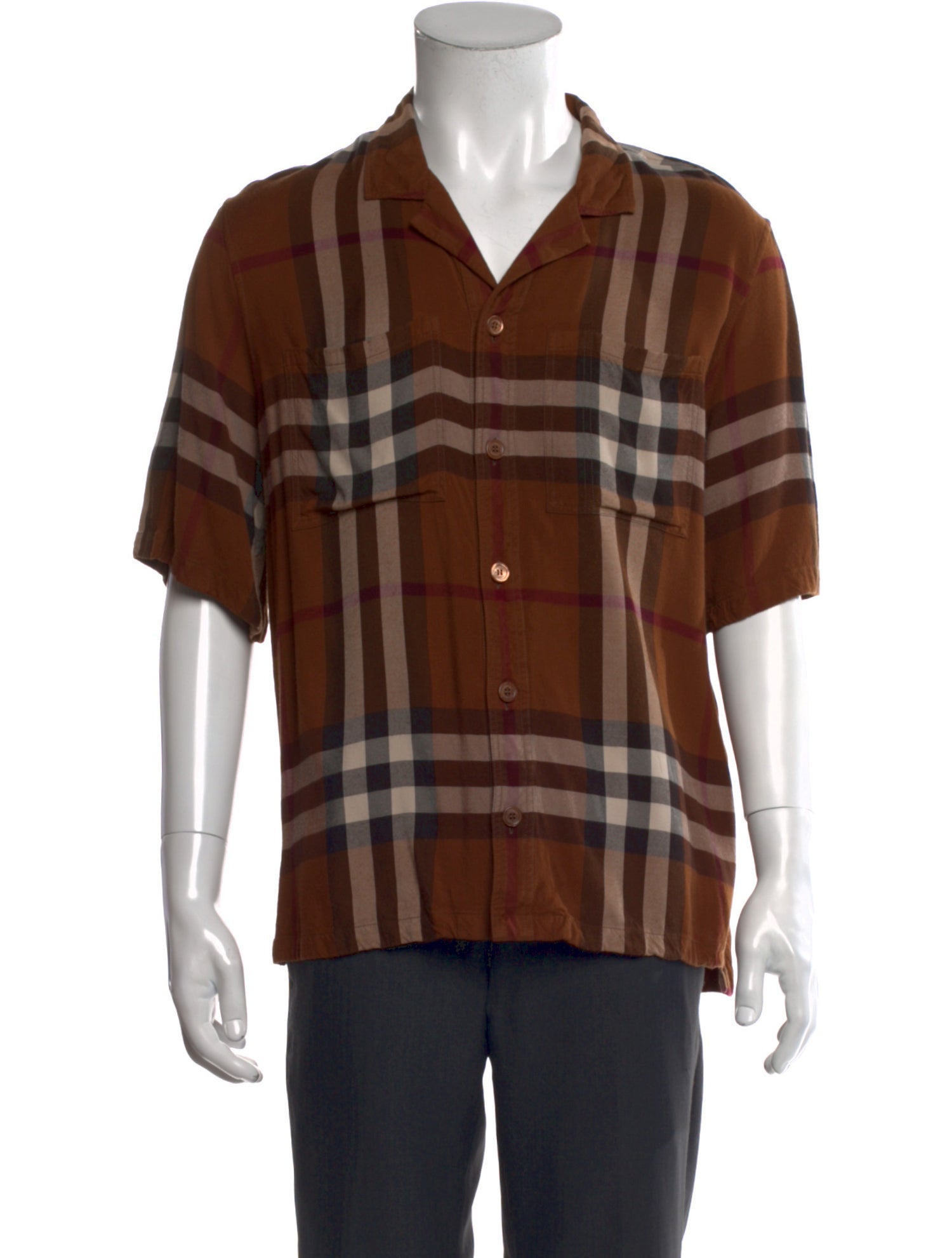 Burberry House Check Pattern Short Sleeve Shirt