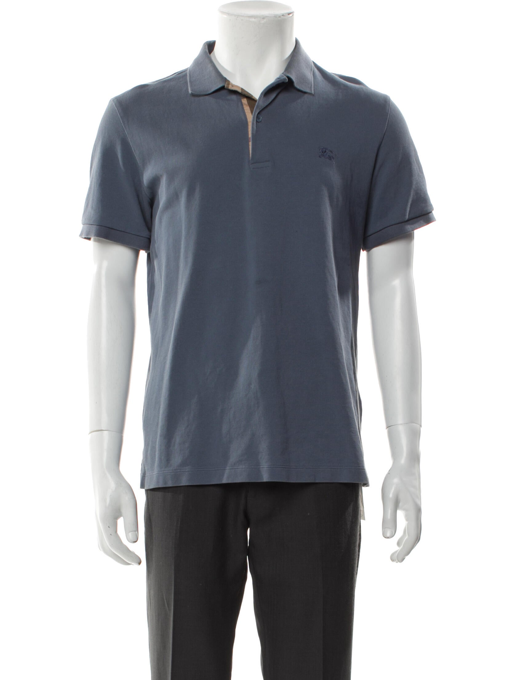 Burberry Brit TB Monogram V-Neck Polo Shirt