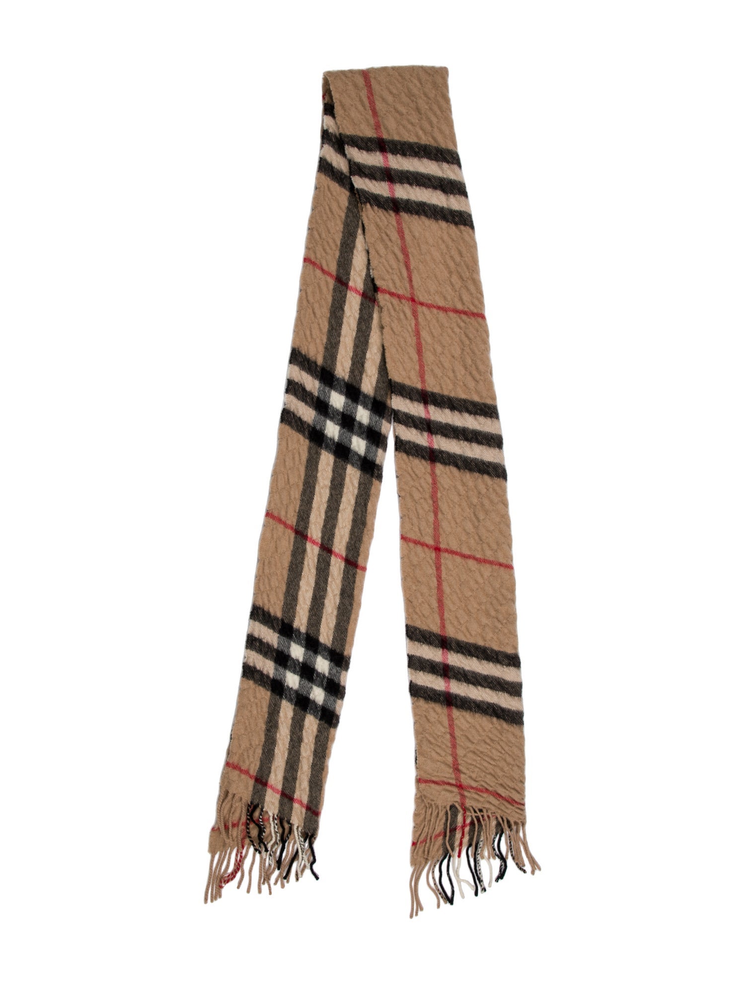 Burberry Cashmere House Check Pattern Scarf