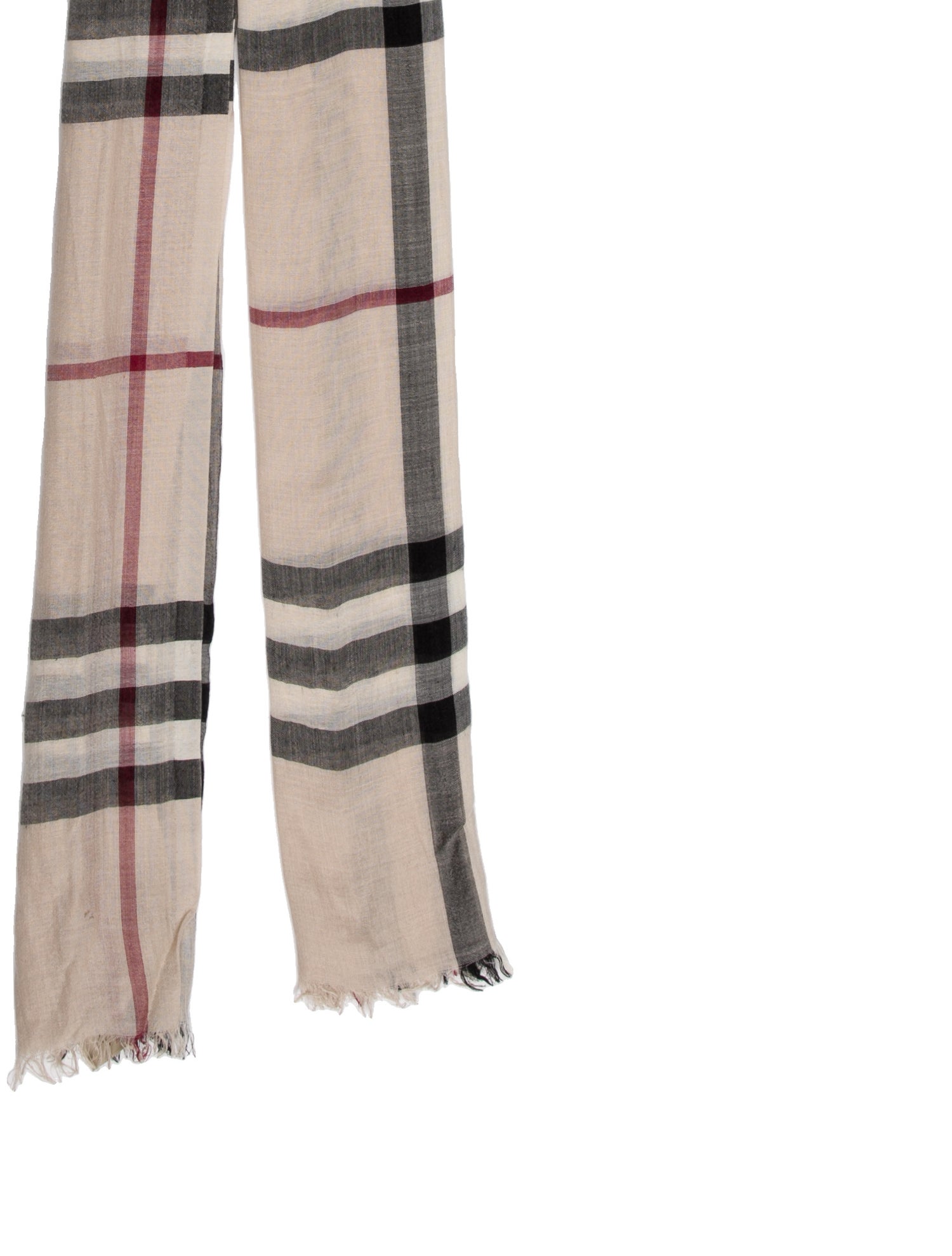 Burberry Virgin Wool Striped Scarf