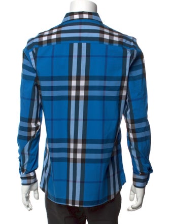 Burberry Nova Check Pattern Long Sleeve Shirt