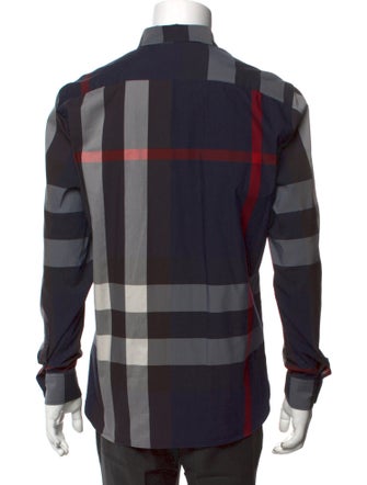 Burberry Exploded Check Pattern Long Sleeve Shirt