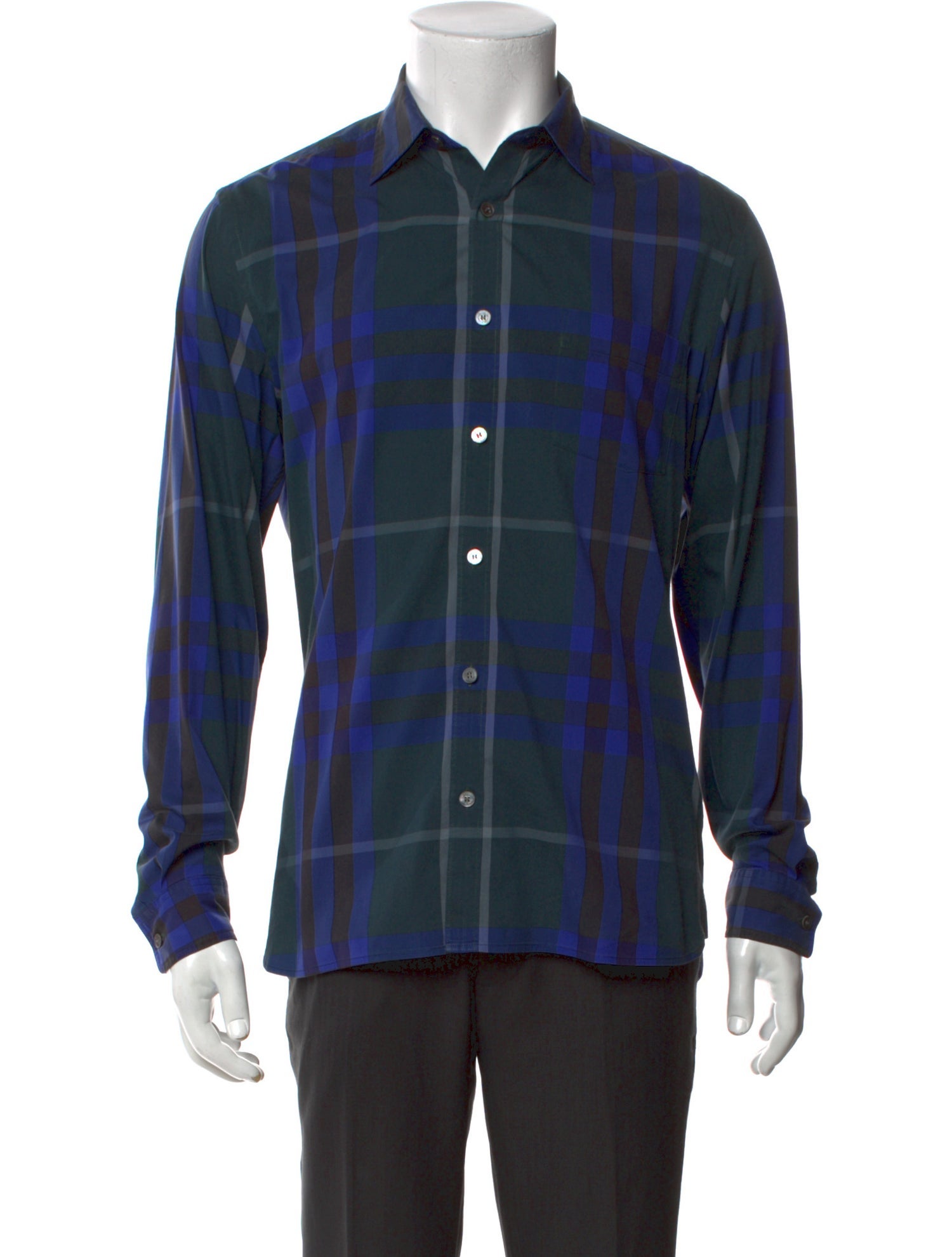 Burberry Brit Nova Check Pattern Long Sleeve Shirt