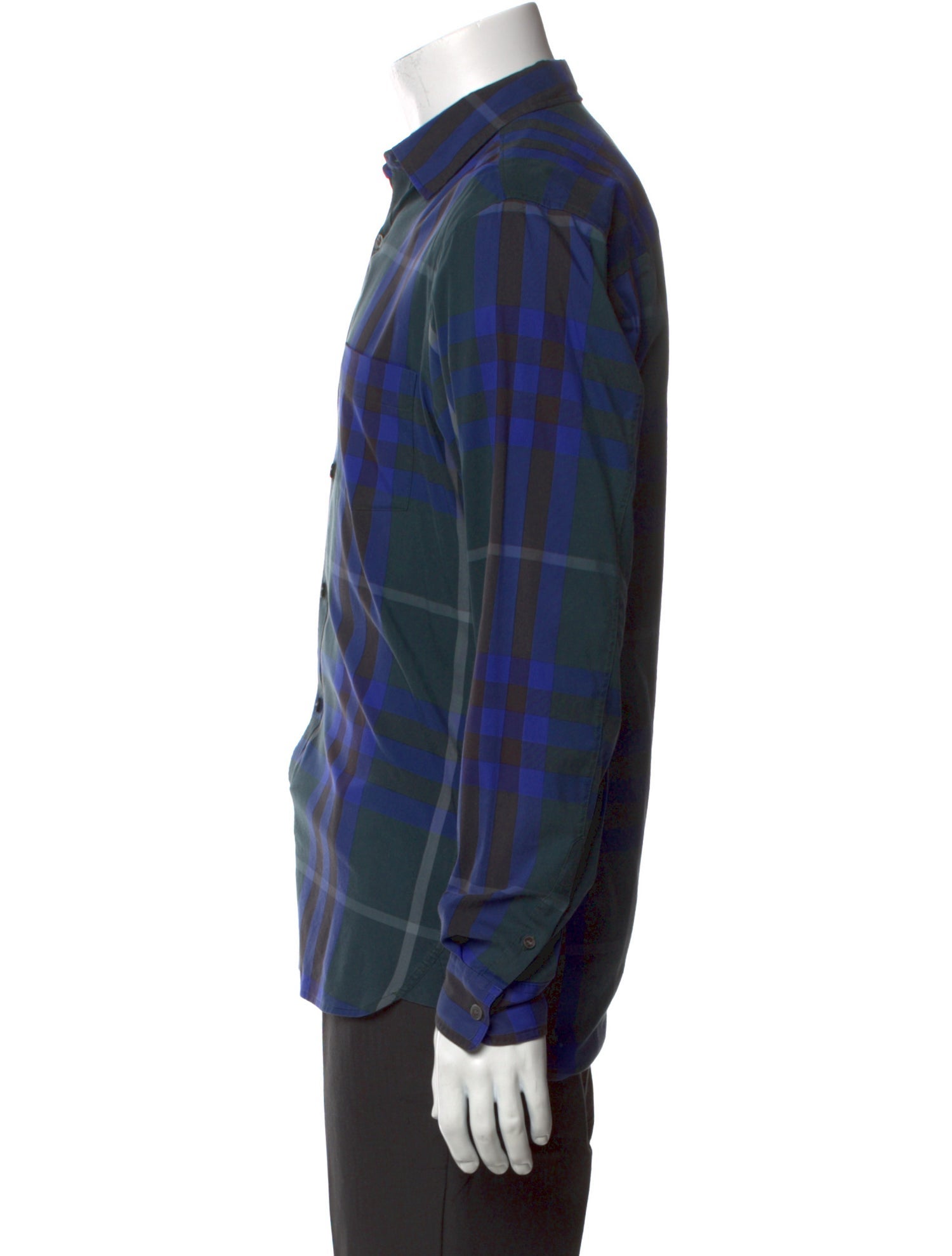 Burberry Brit Nova Check Pattern Long Sleeve Shirt
