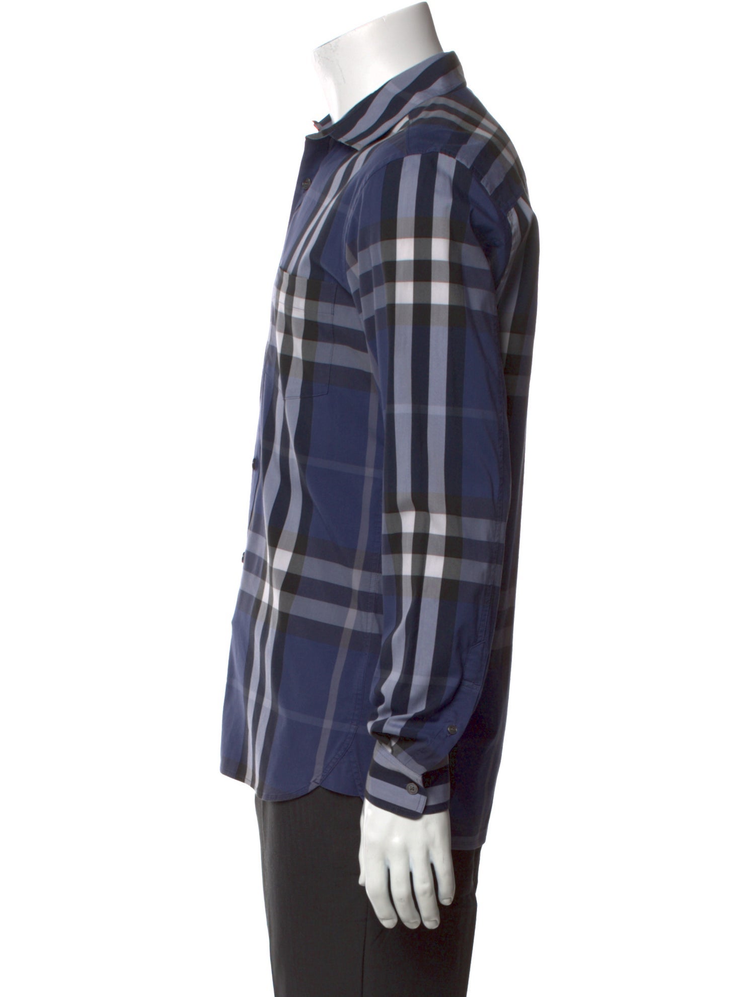 Burberry Nova Check Pattern Long Sleeve Shirt