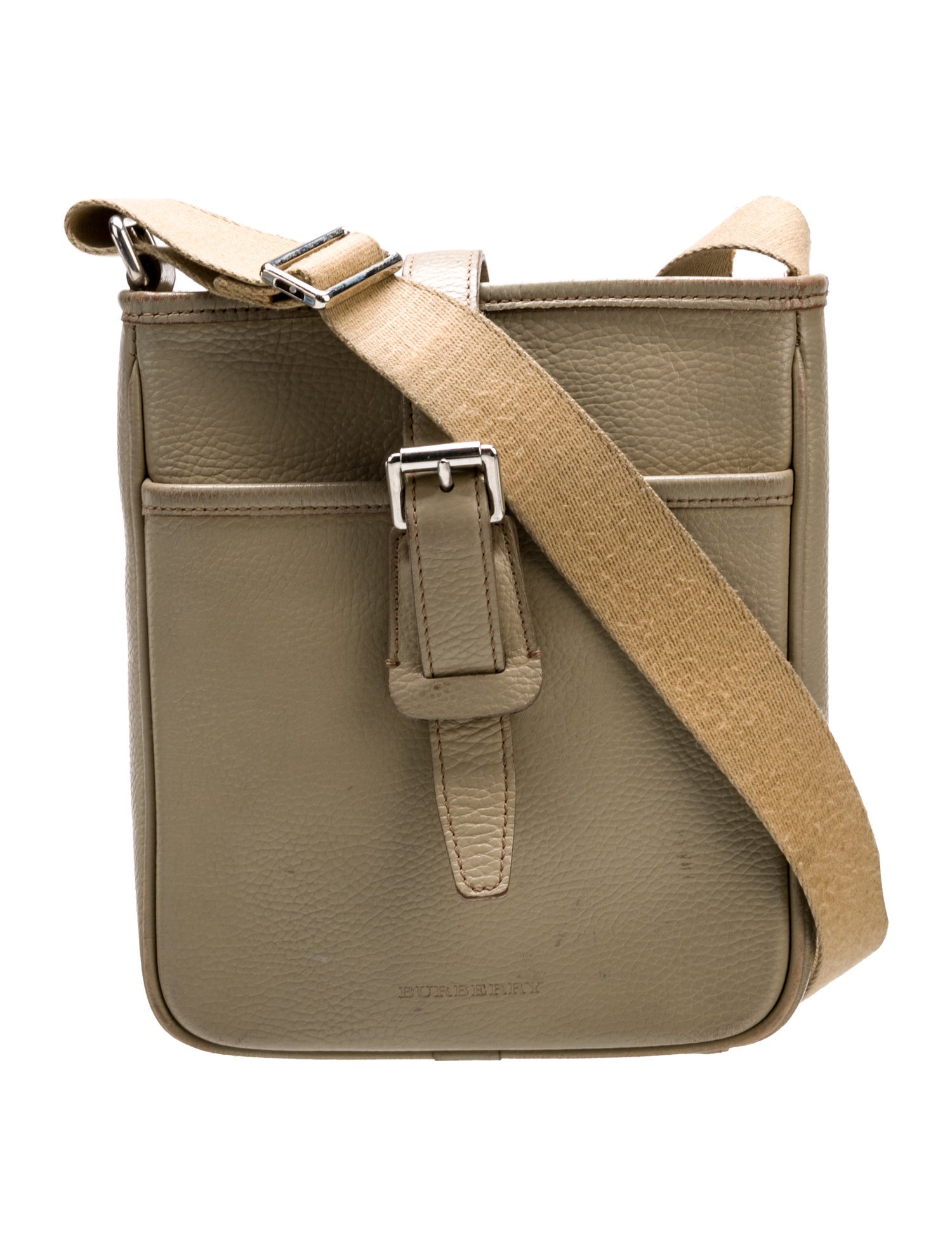 Burberry Leather Messenger Bag