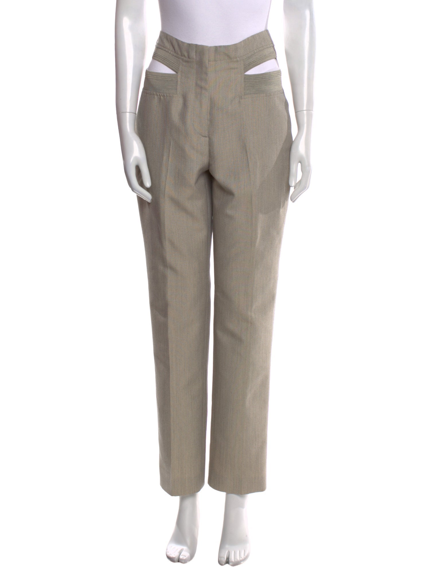 Burberry Wool Straight Leg Pants