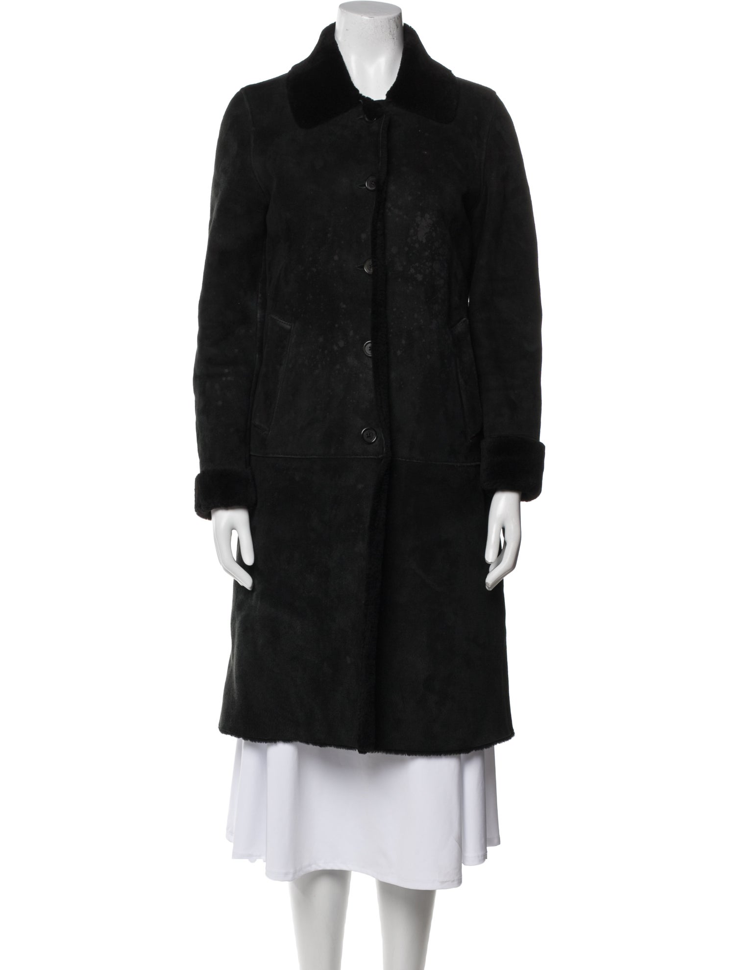 Burberry London Suede Faux Fur Coat