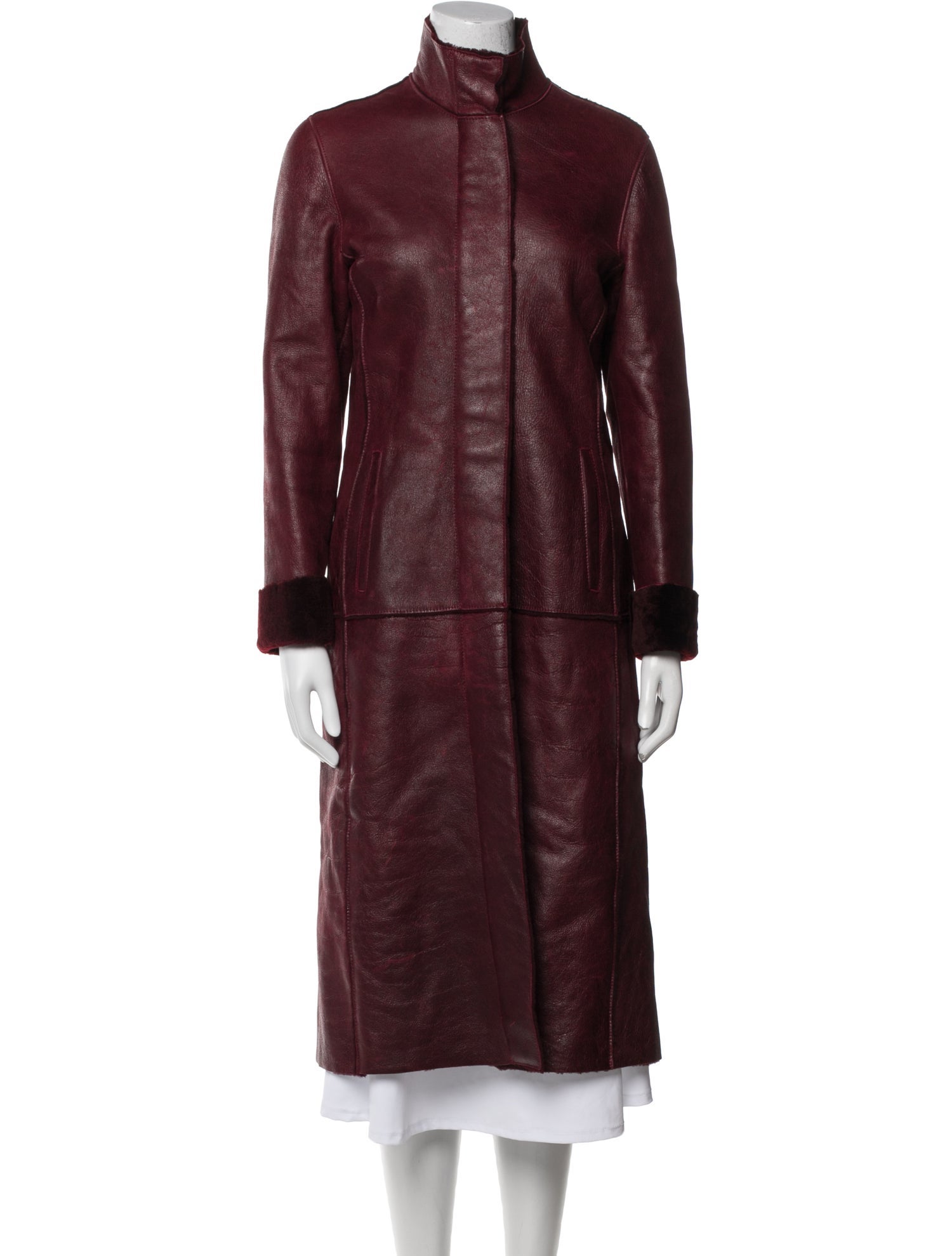 Burberry London Leather Trench Coat