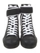Burberry Canvas Colorblock Pattern Lace-Up Boots