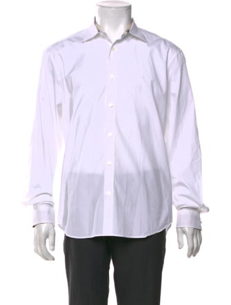 Burberry House Check Pattern Long Sleeve Dress Shirt