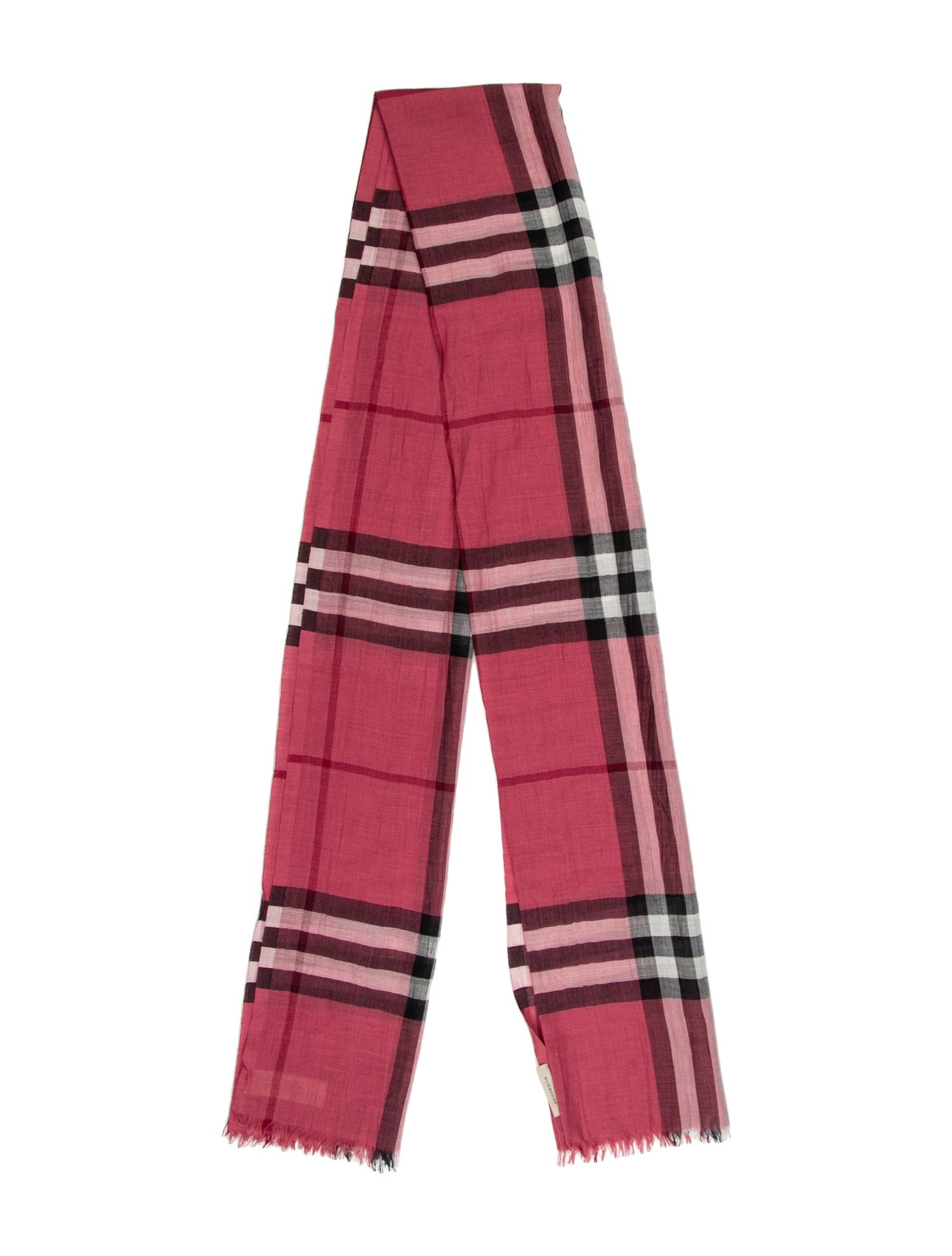 Burberry Wool Nova Check Pattern Scarf
