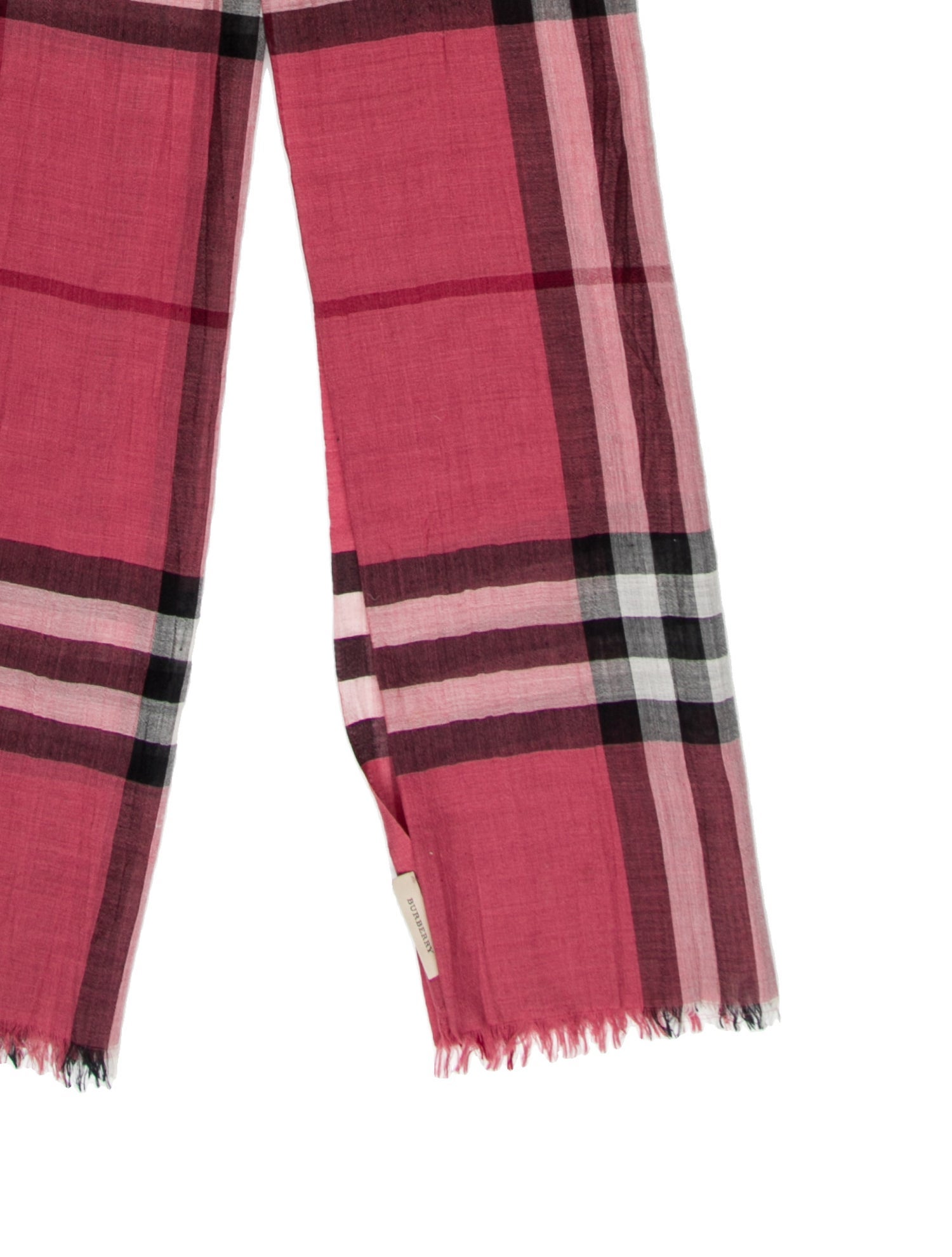 Burberry Wool Nova Check Pattern Scarf