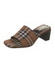 Burberry Nova Check Pattern Slides