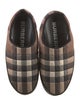 Burberry Plaid Print Slides