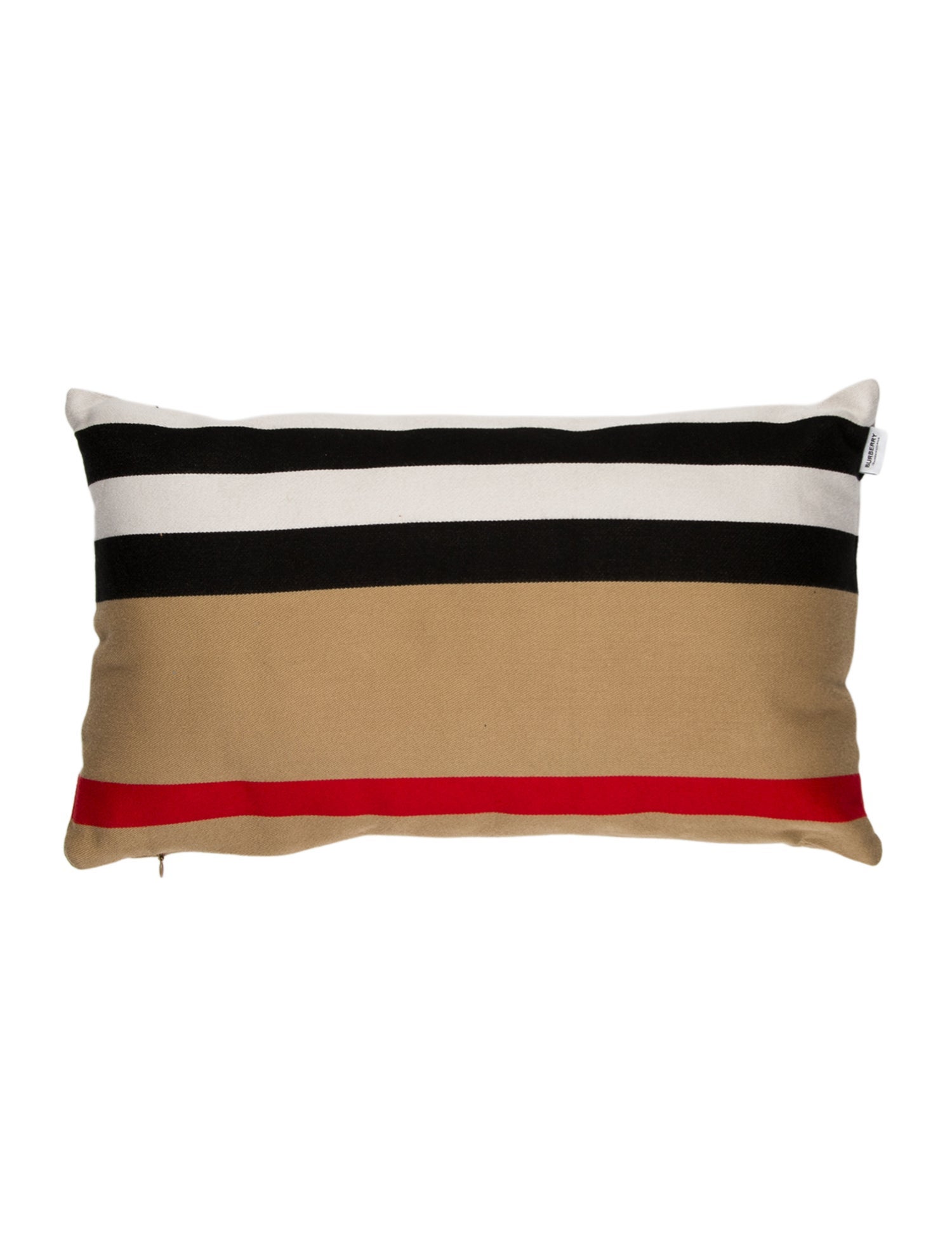 Burberry Icon Stripe Throw Pillow w/ Tags