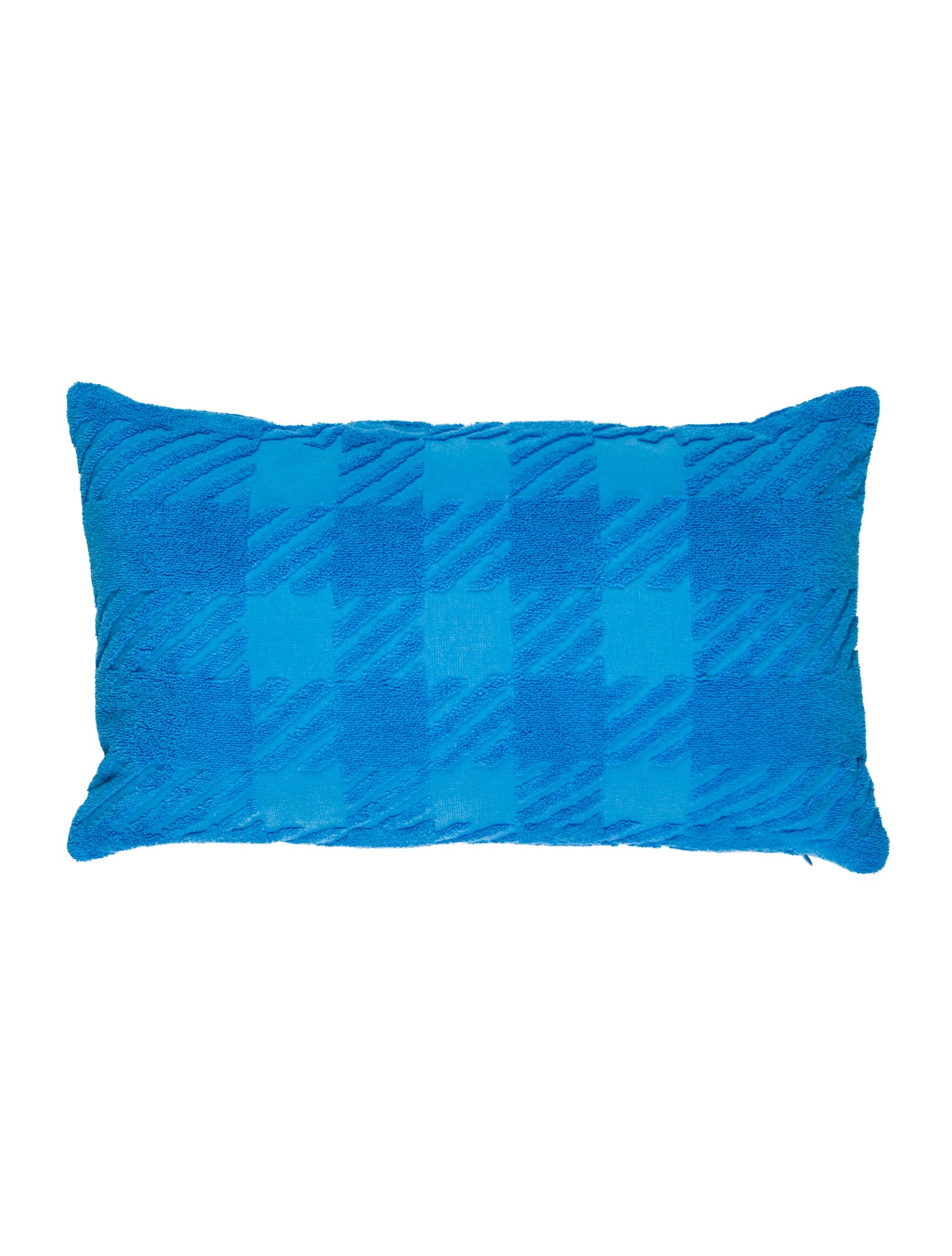 Jacquard Check Terry Cloth Cushion w/ Tags