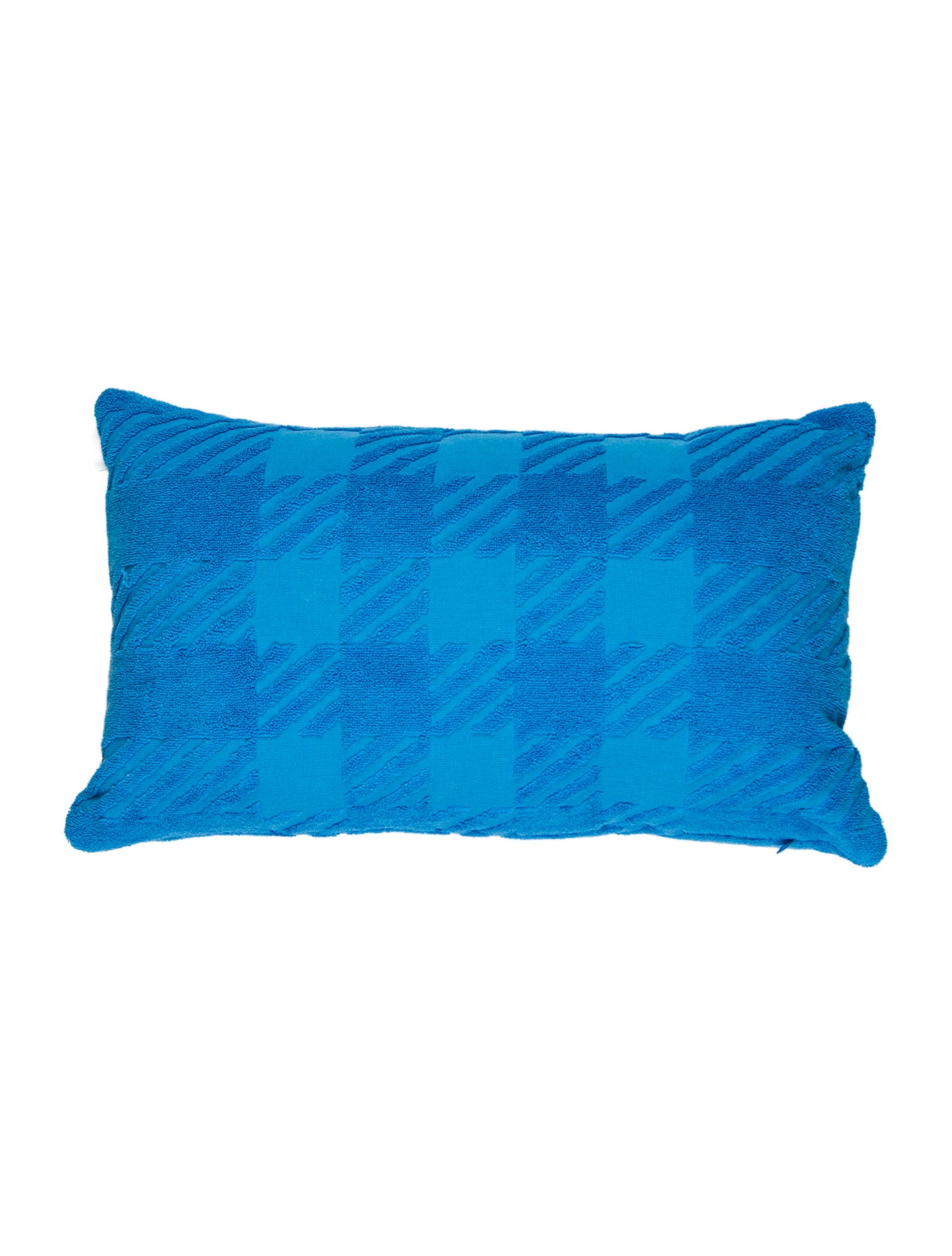Jacquard Check Terry Cloth Cushion w/ Tags