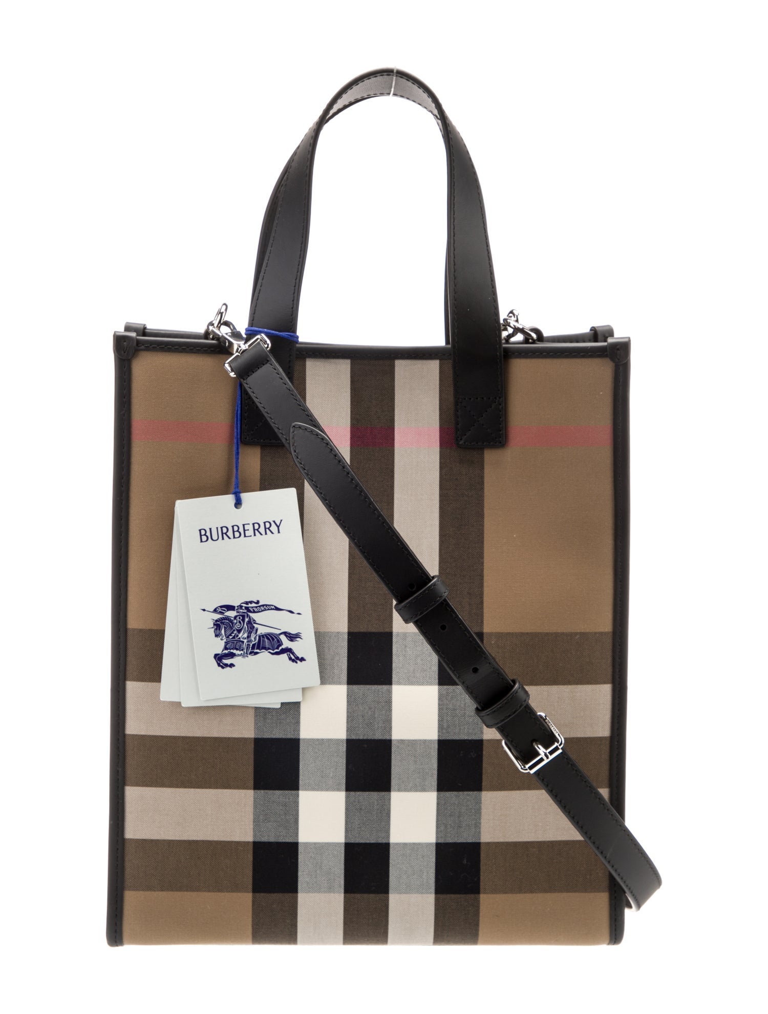 Burberry House Check Book Tote