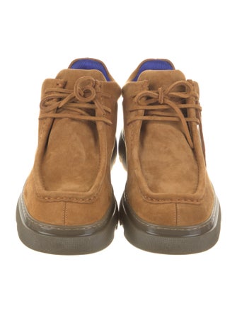 Burberry Suede Lace-Up Boots
