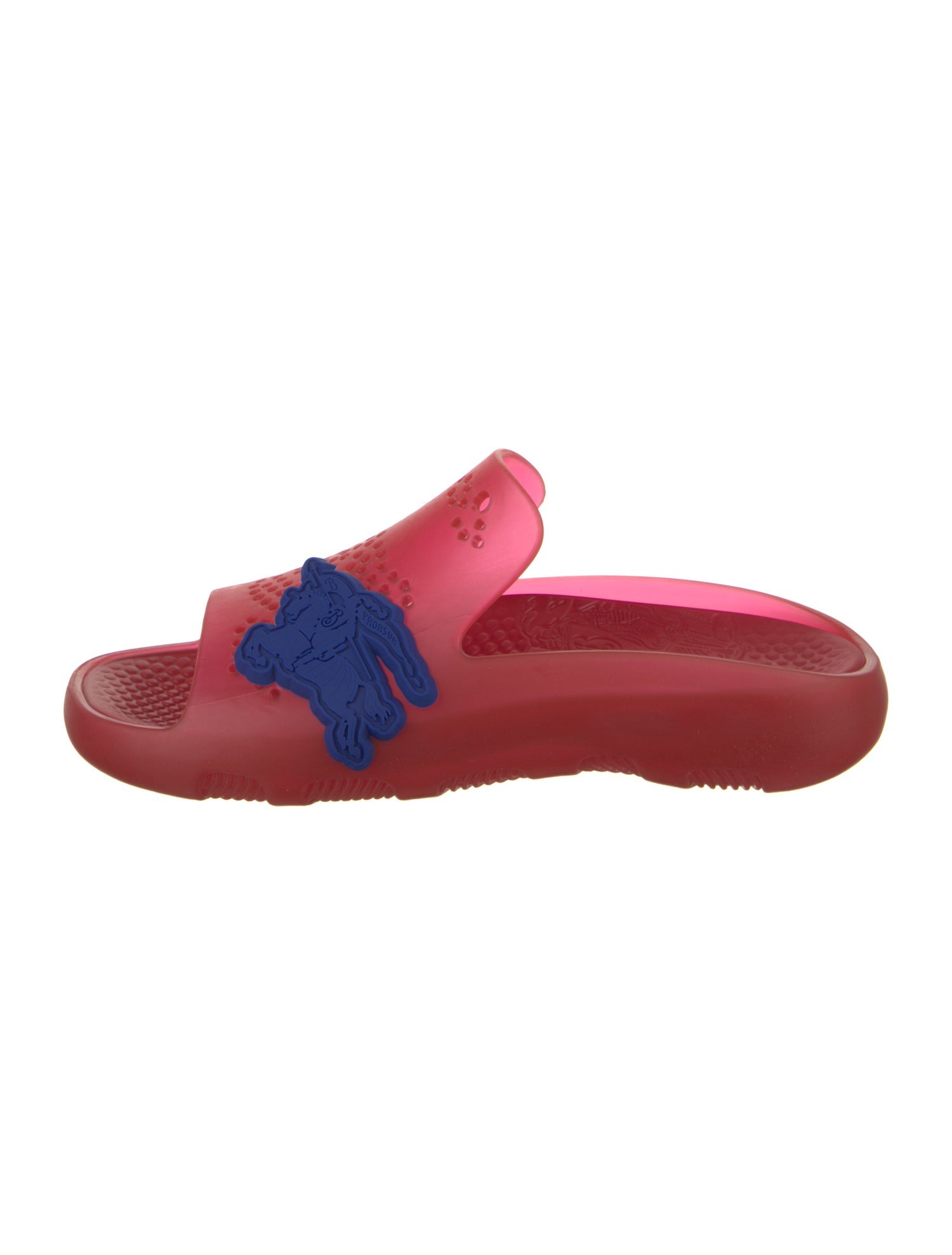 Burberry Rubber Cutout Accent Slides