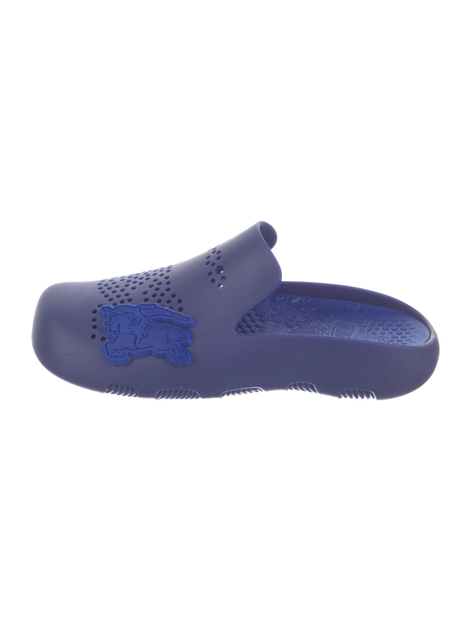 Burberry Rubber Graphic Print Sandals