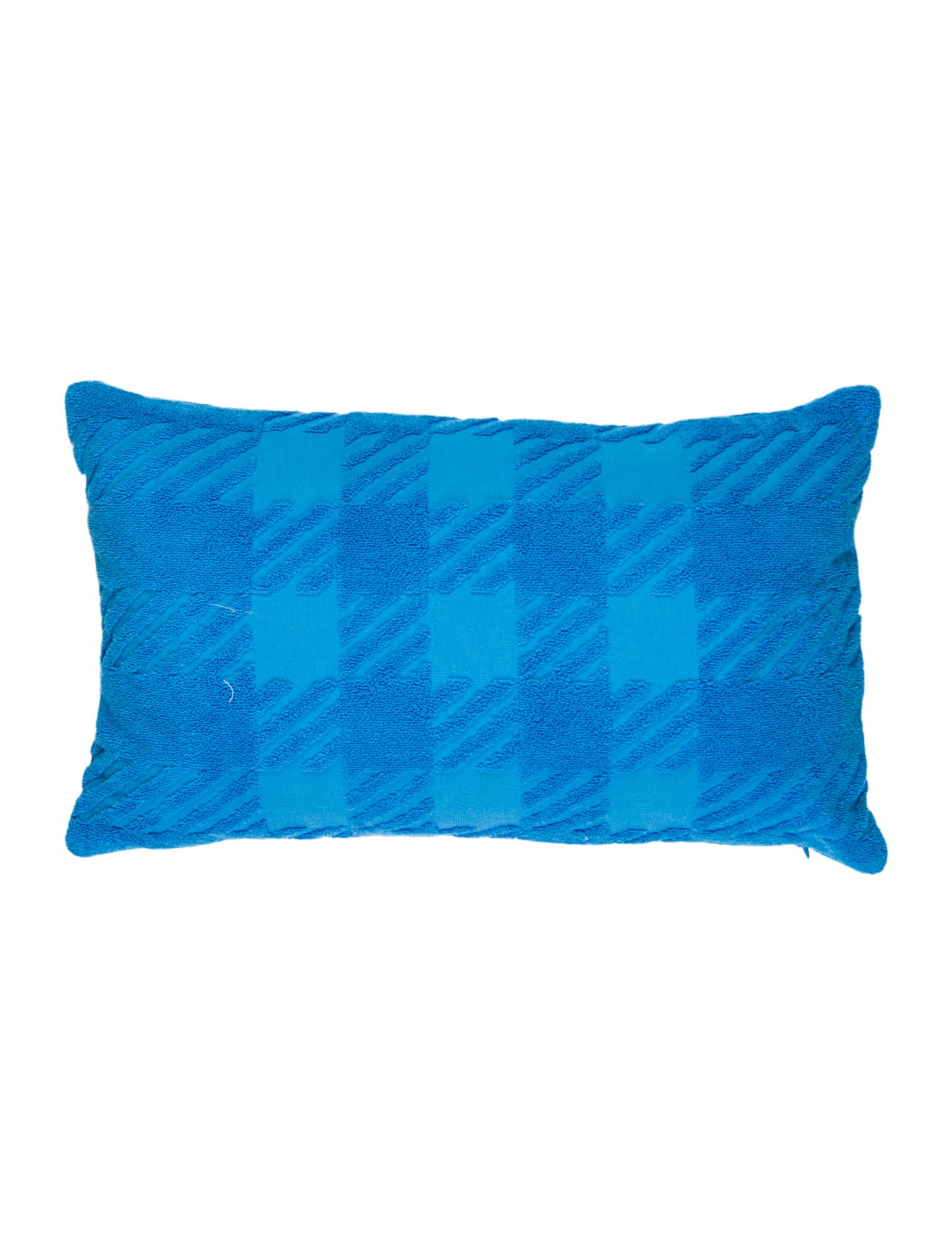Jacquard Check Terry Cloth Cushion w/ Tags
