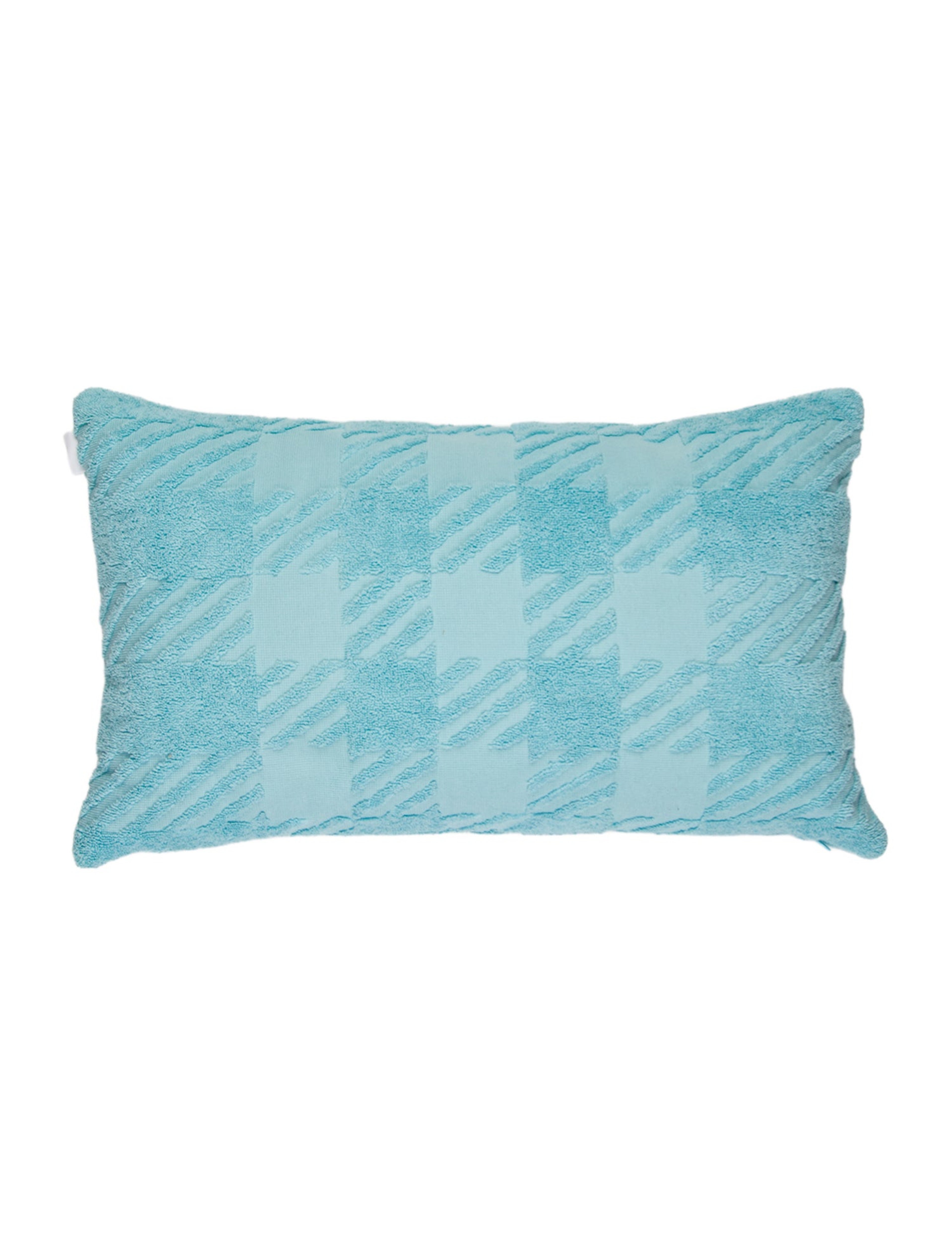 Jacquard Check Terry Cloth Cushion w/ Tags