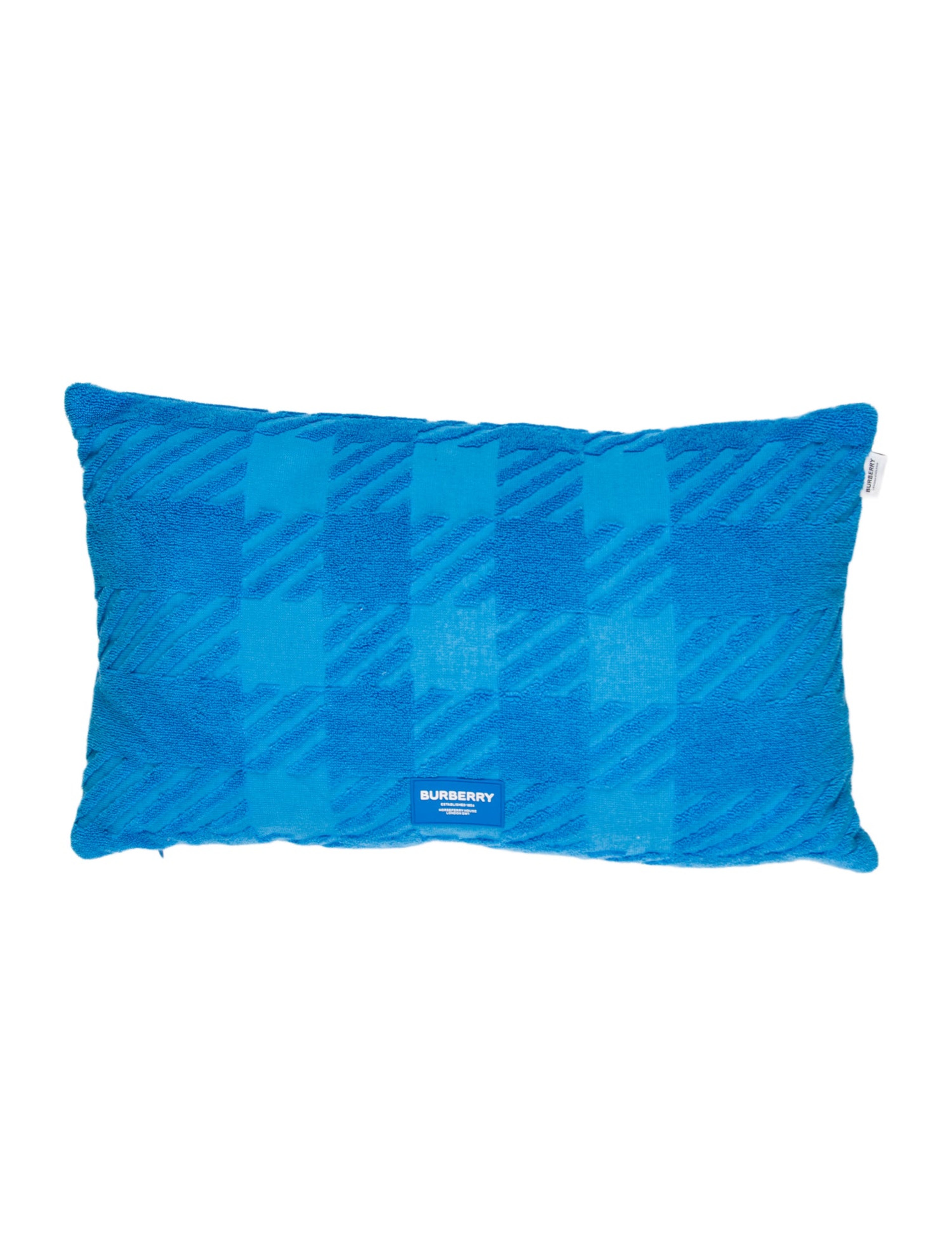 Jacquard Check Terry Cloth Cushion w/ Tags