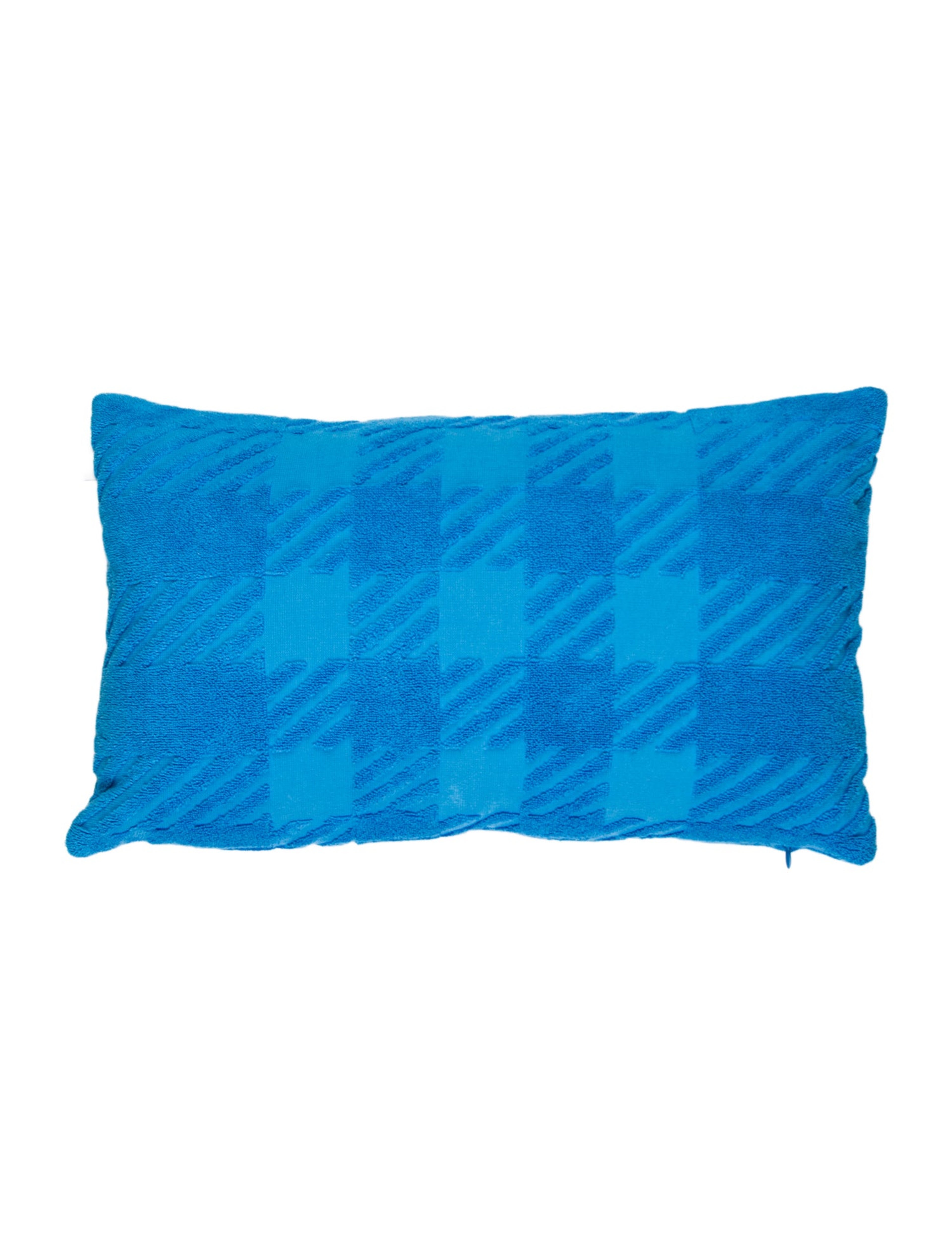 Jacquard Check Terry Cloth Cushion w/ Tags