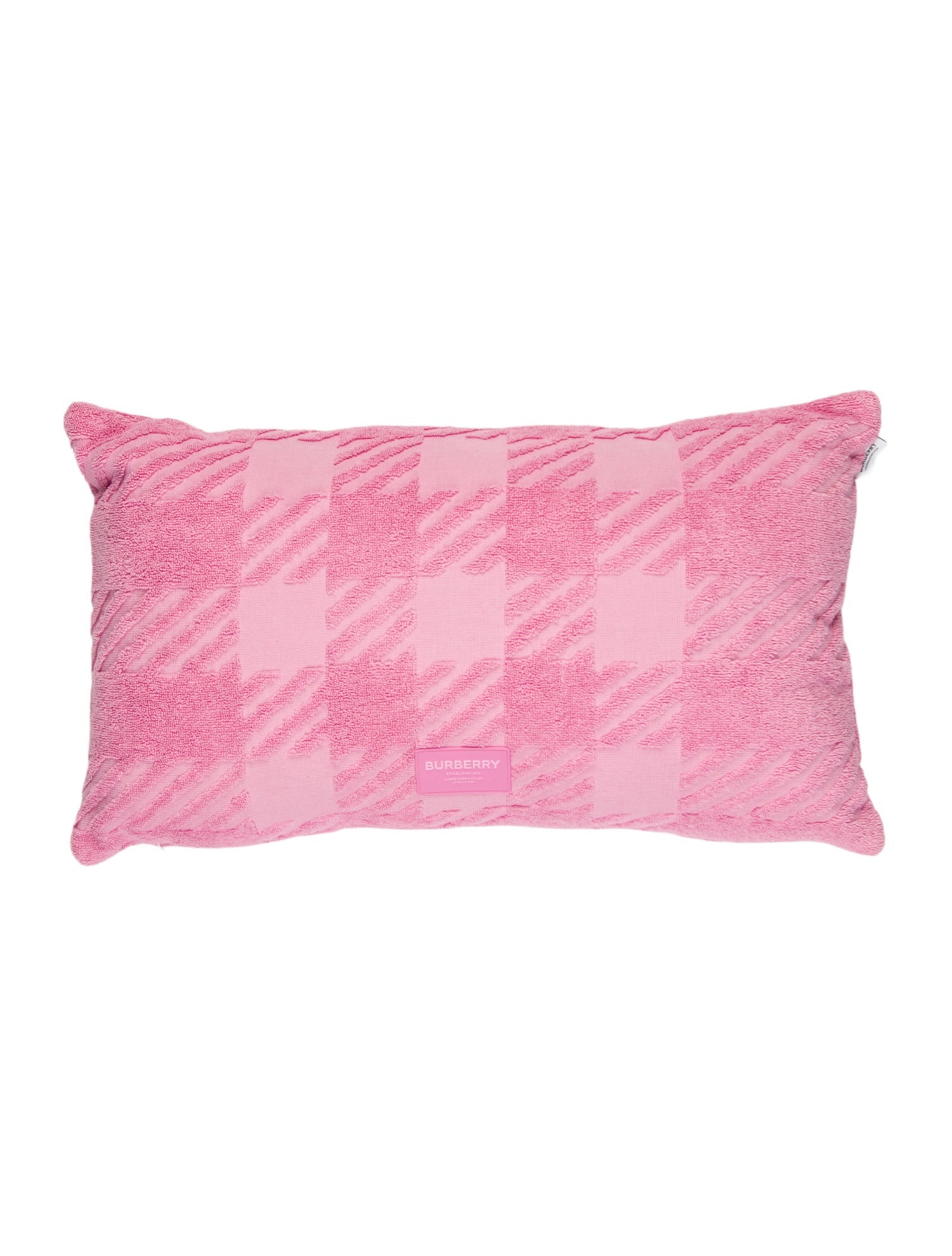 Burberry Jacquard Check Terry Cloth Cushion w/ Tags