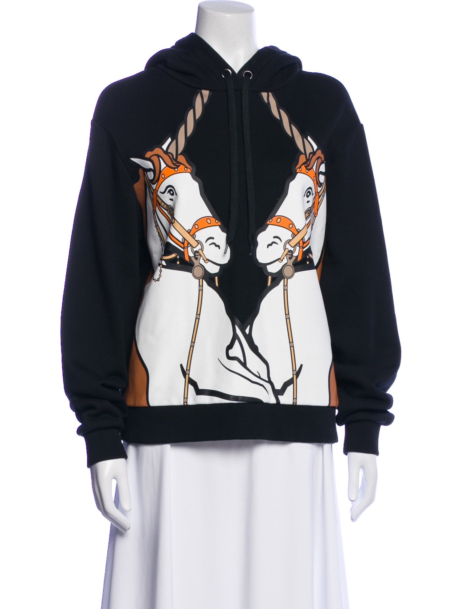 Burberry Graphic Print V-Neck Sweatshirt