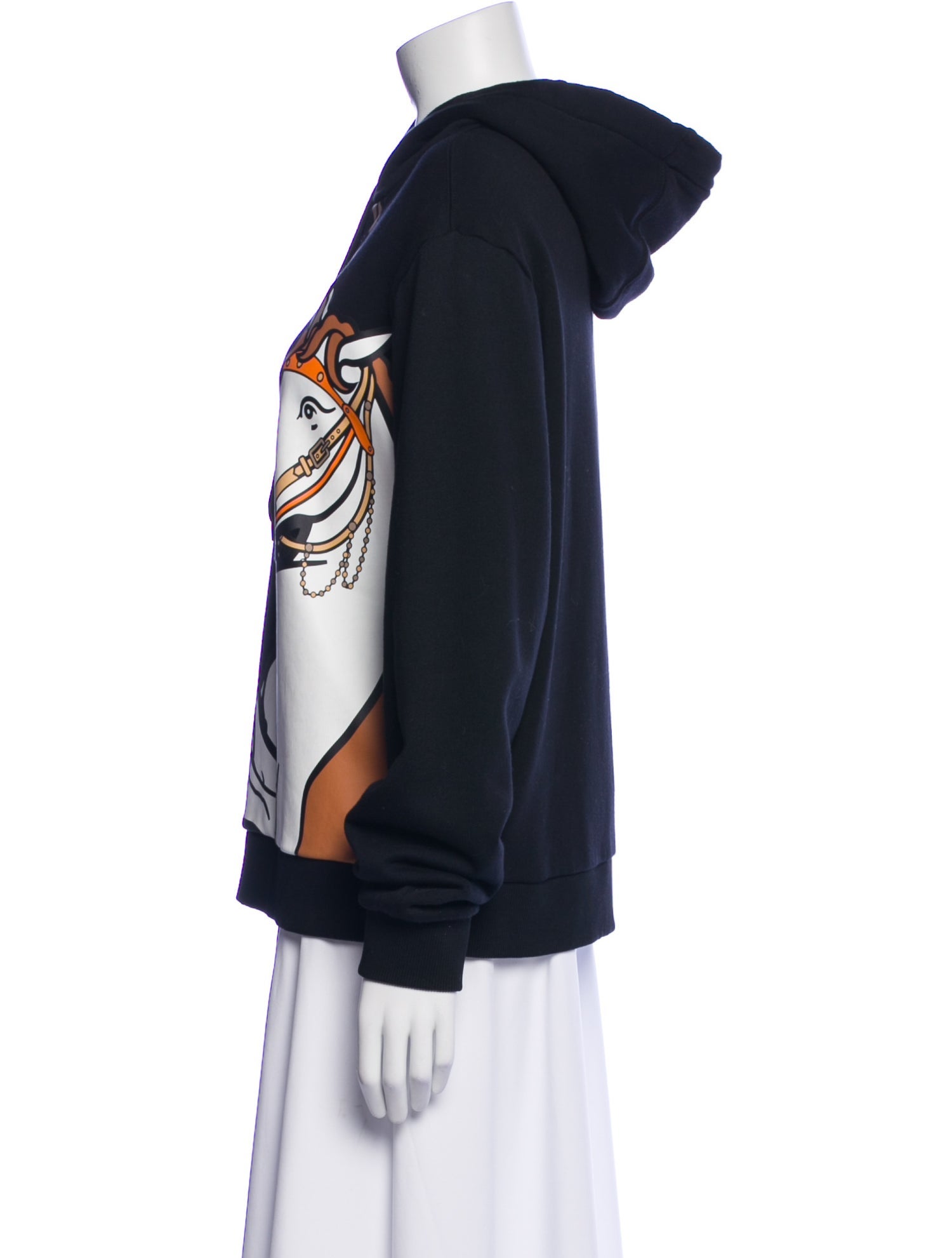 Burberry Graphic Print V-Neck Sweatshirt