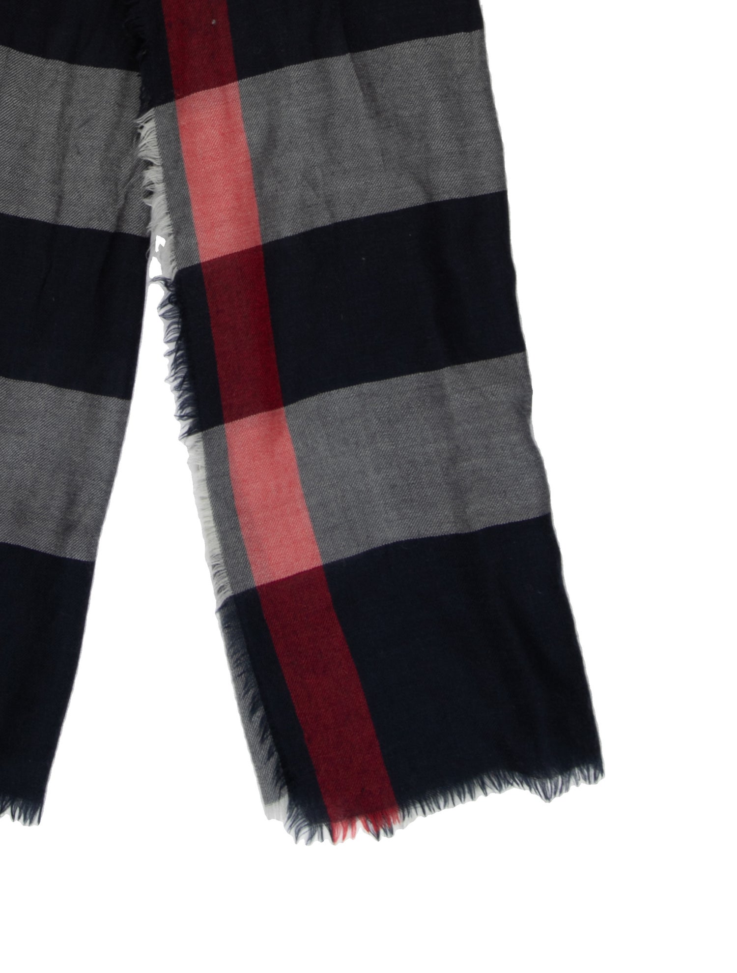 Burberry Cashmere Plaid Print Scarf