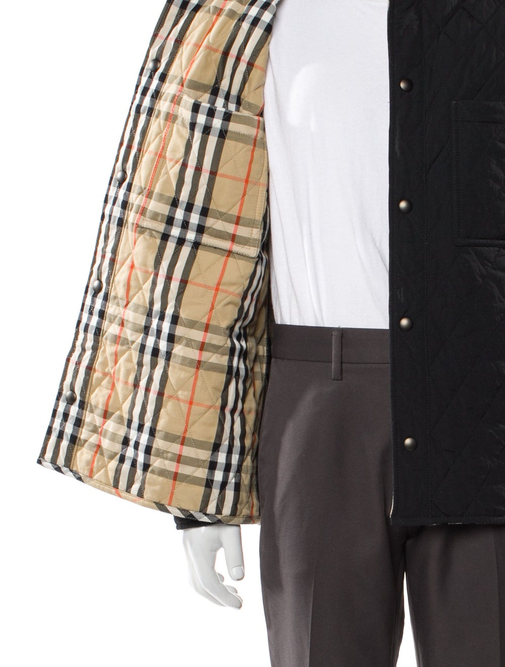 Burberry Utility Jacket Black Collar Patch Pockets - image 4