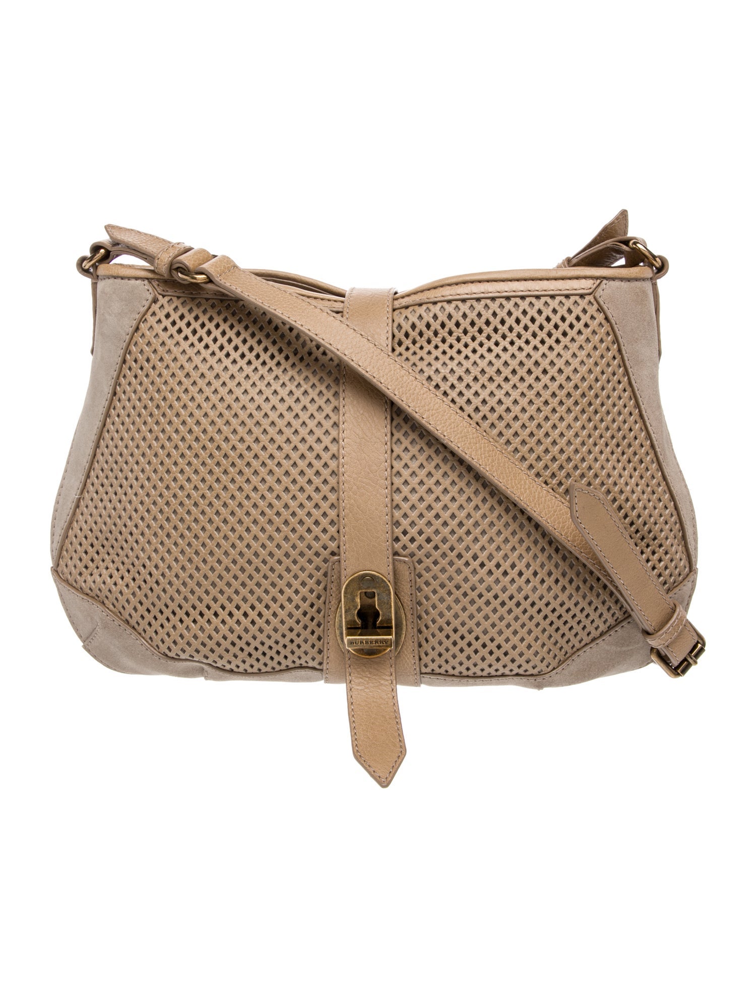 Burberry Suede Shoulder Bag