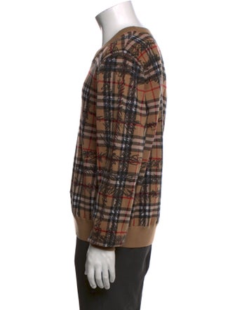 Burberry House Check Pattern Merino Wool Pullover
