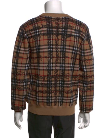 Burberry House Check Pattern Merino Wool Pullover