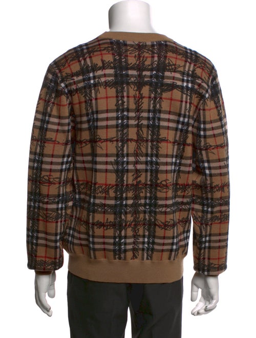 Burberry House Check Pattern Merino Wool Pullover