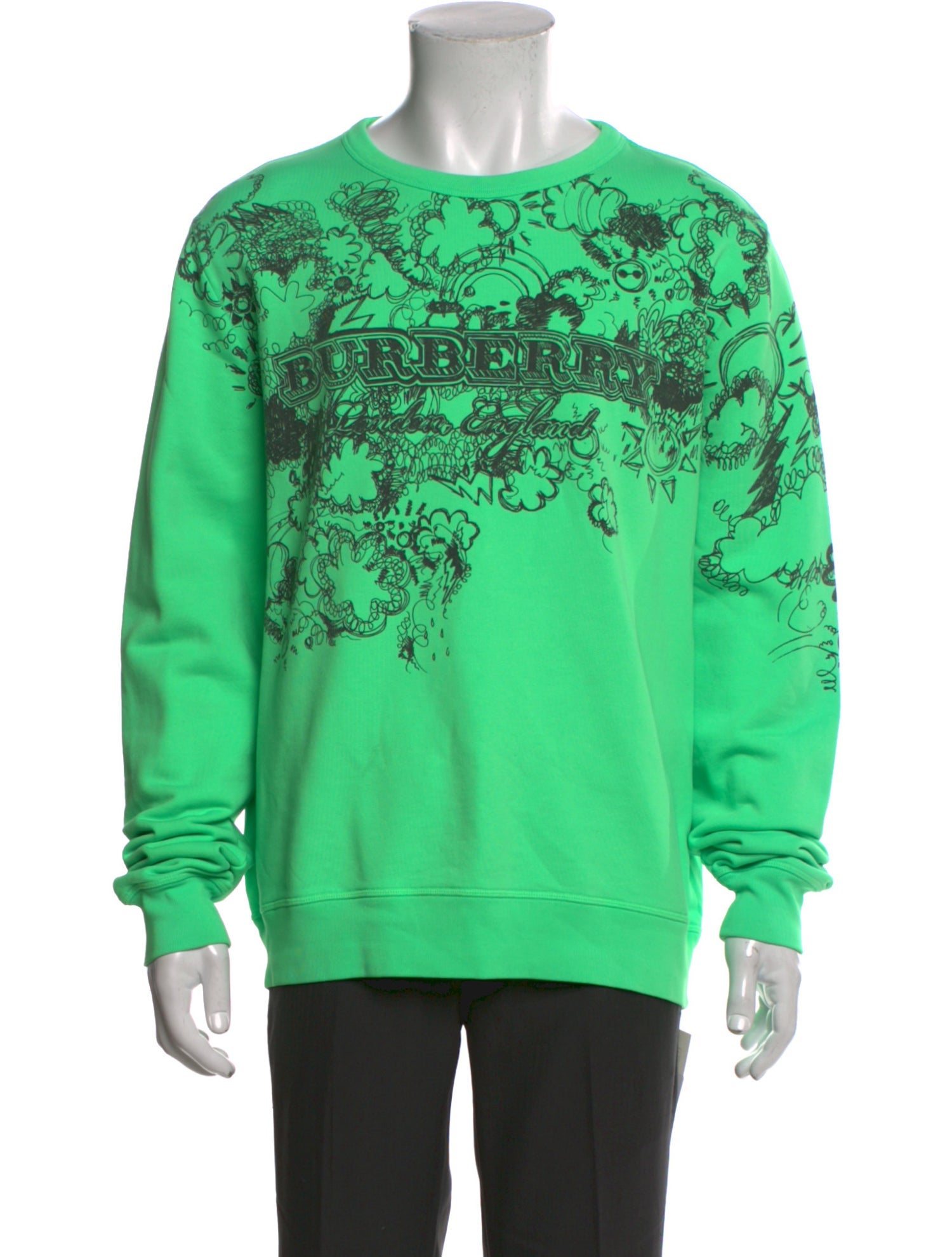 Burberry Graphic Print Crew Neck Sweatshirt