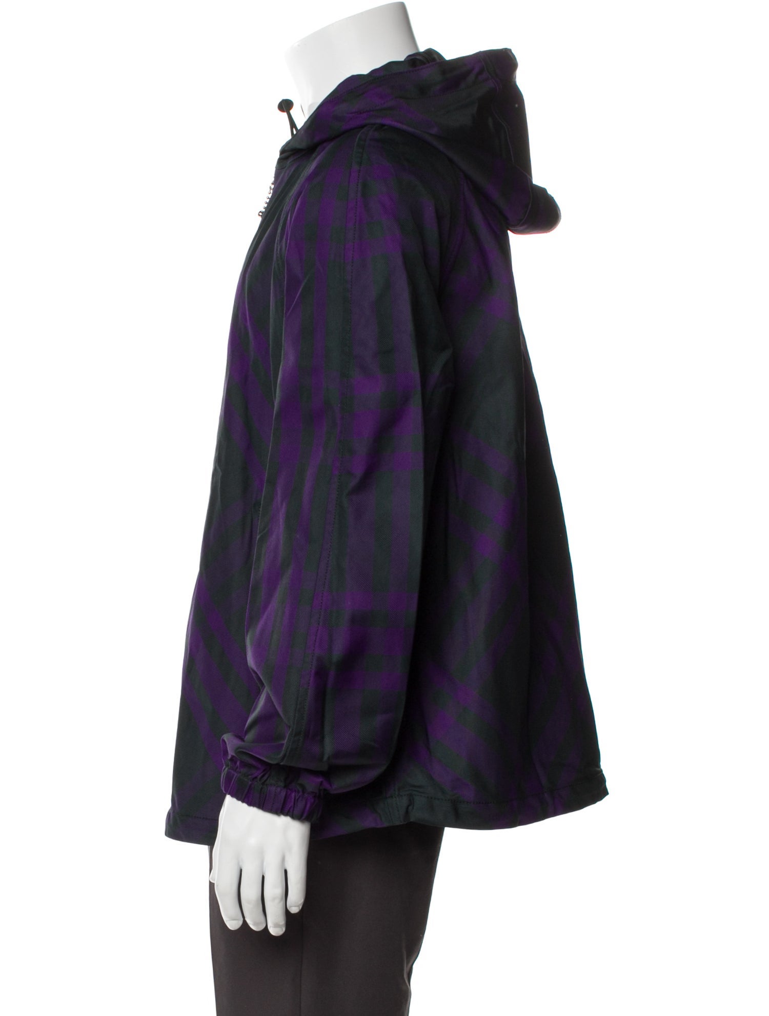 Burberry Plaid Print Windbreaker w/ Tags