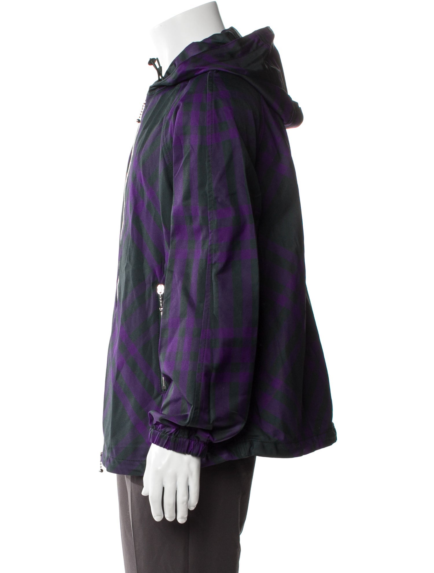 Burberry Plaid Print Windbreaker w/ Tags