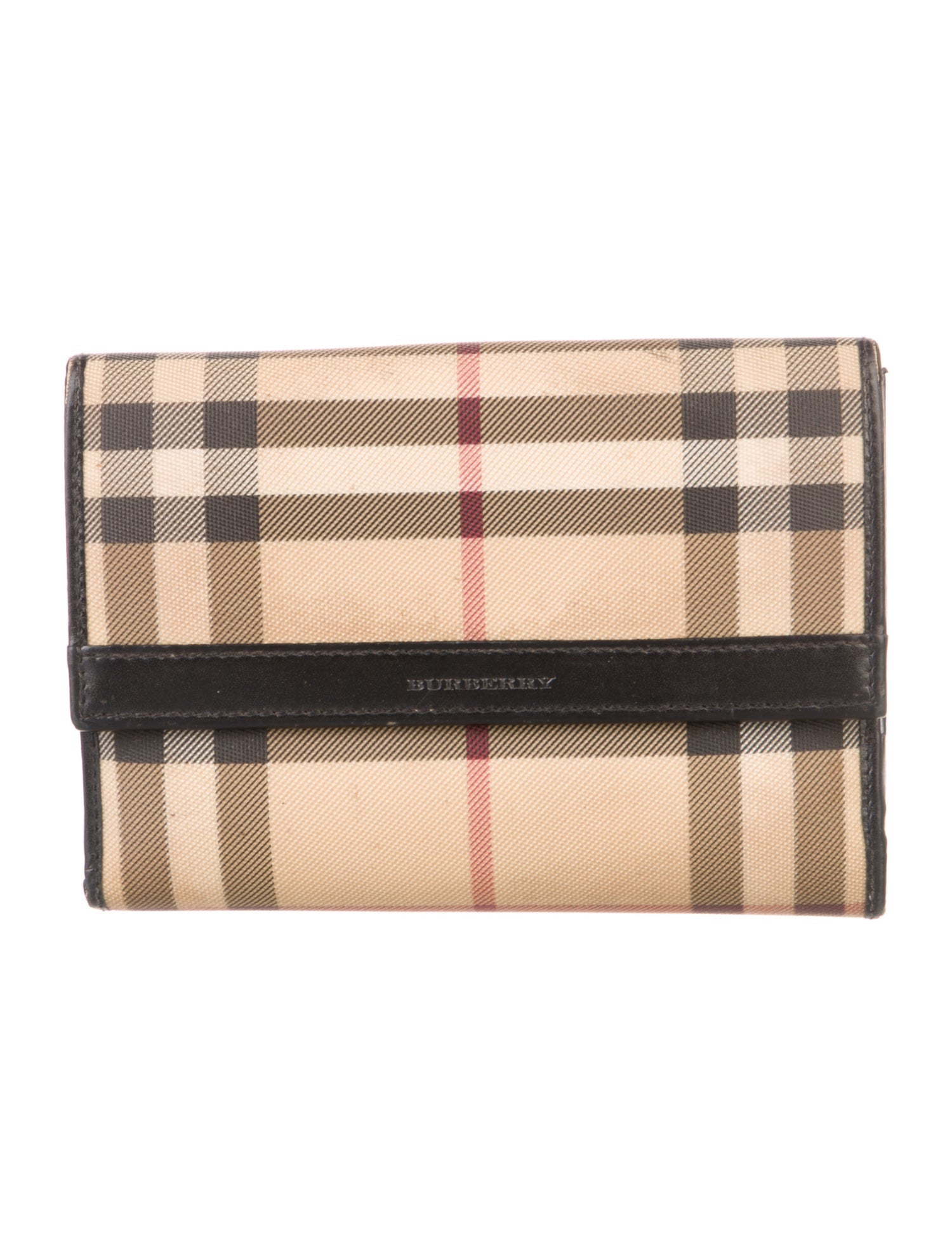 Burberry Nova Check Pattern Compact Wallet