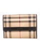 Burberry Nova Check Pattern Compact Wallet