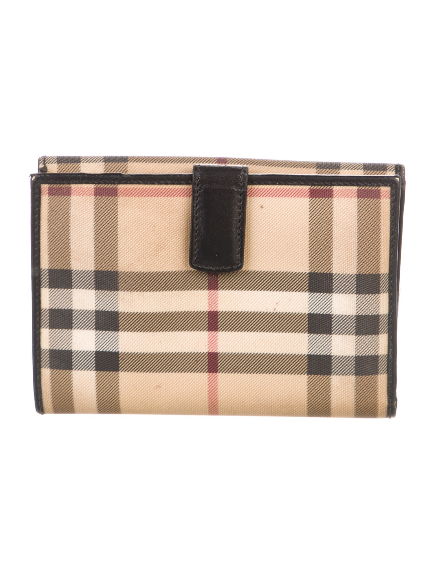 Burberry Nova Check Pattern Compact Wallet