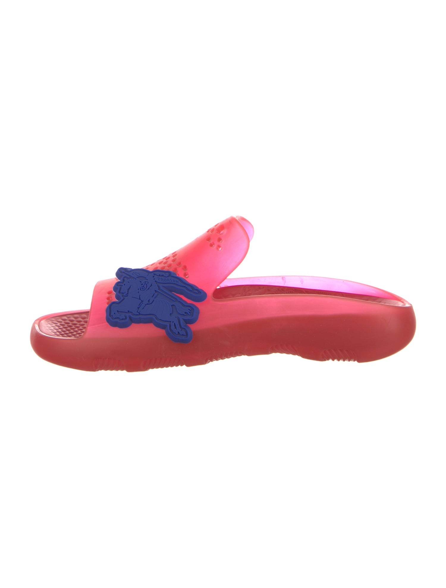 Burberry Rubber Colorblock Pattern Slides